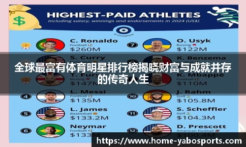 全球最富有体育明星排行榜揭晓财富与成就并存的传奇人生